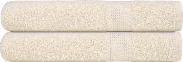 vidaXL Saunatücher 2 Stk. Creme 80x200 cm 360 g/m² 100% Baumwolle 137007