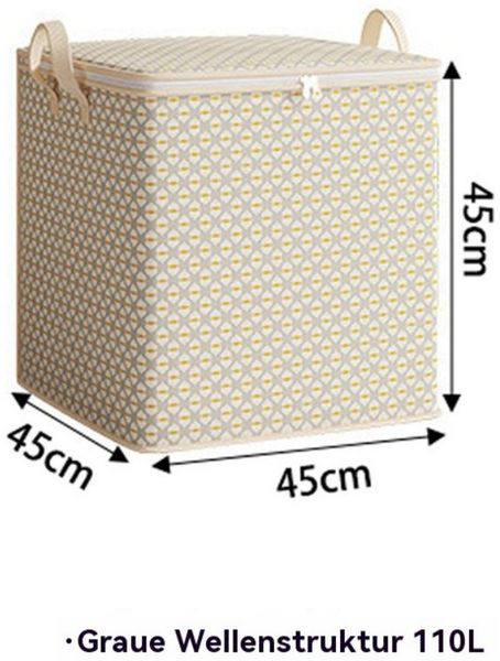 Blusmart Aufbewahrungsbox Große 3D-Aufbewahrungsbox (Faltbar, 3 St, Verdicktes Material), Ideal zur Aufbewahrung von Decken, Kleidung und Spielzeug