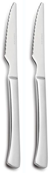 Comas Steakmesser Pefect Lacasa, 2er Set, gezahnte Fleischmesser, Edelstahl, silber, spülmaschinengeeignet, 21. 5 cm, M1538