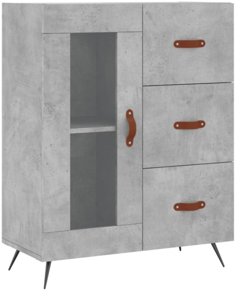 vidaXL Highboard Betongrau 69,5x34x180 cm Holzwerkstoff 3199917 Bild 4