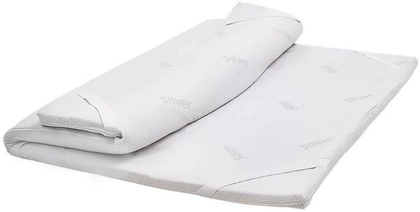 Dmora 'Little' Topper, Memory-Schaum, Made in Italy, h5 cm, Weiß, 80x190 cm