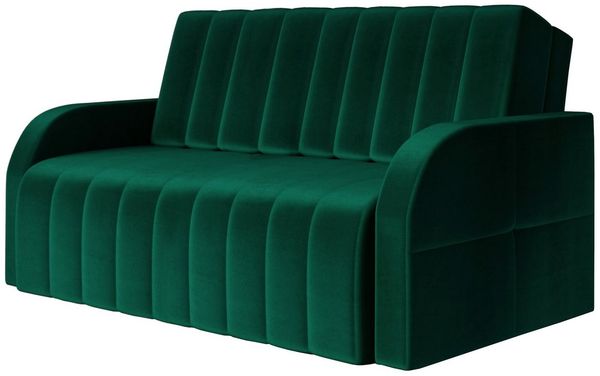 MOEBLO Kindersofa aus Samt MONTANA 120, Schlafsessel Sofa Sessel Jugendsofa Schlafsofa 2-Sitzer Gästebett mit Schlaffunktion, mit Bettkasten, mit Relaxfunktion