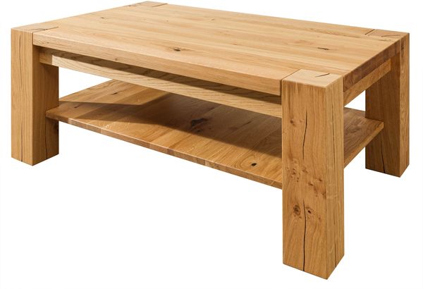 Couchtisch Wildeiche 110x70x45 natur geölt KENT #115