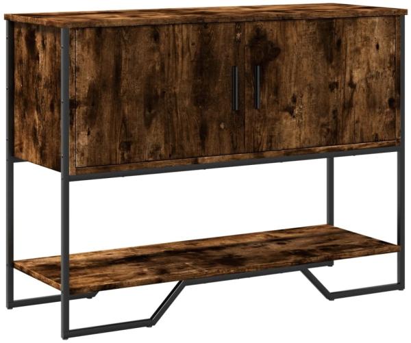 vidaXL Konsolentisch Räuchereiche 100x35x74,5 cm Holzwerkstoff 848536