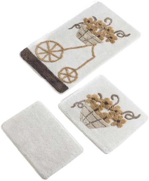 Setmat Set (3-teilig) beige mit Trolley-Design