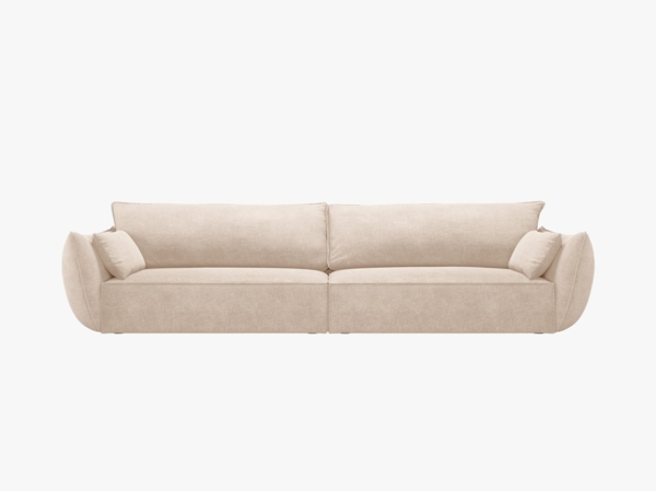 Micadoni 4-Sitzer Sofa Kaelle Chenille Over The Horizon Beige