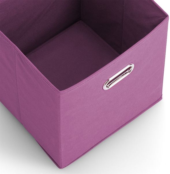 Aufbewahrungsbox mit Griff, Vlies - Lila Bild 2
