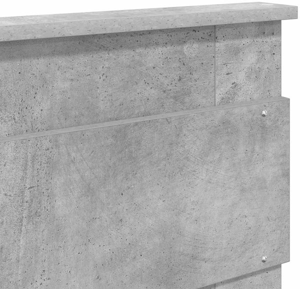 vidaXL Aufbewahrungsbett Beton Grau 135 x 190 cm Holzwerkstoff 3409920 Bild 12