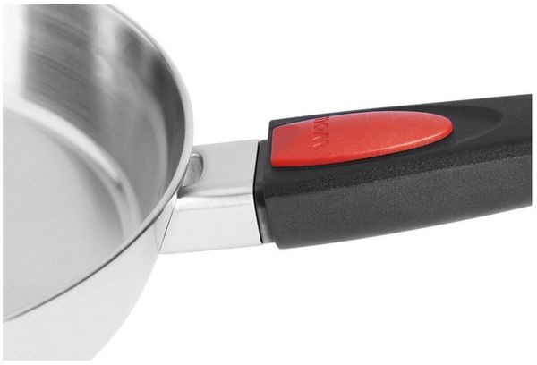 WOLL Bratpfanne Concept Pro Edelstahl Ø 24 cm 5‑Schichten‑Kompound abnehmbarer Griff Alle Herdarten Induktion Backofenfest bis 220 °C Spülmaschinenfest Bild 3