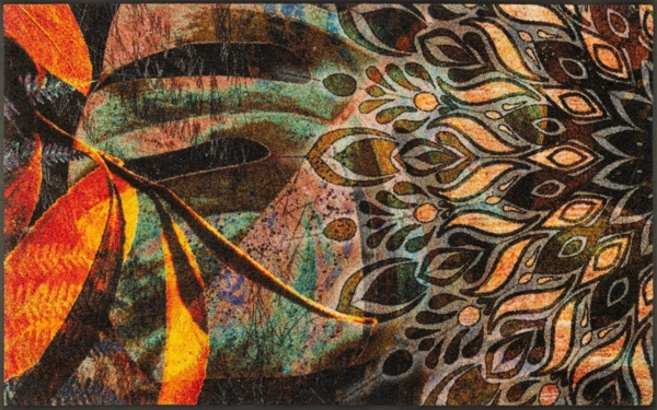 wash+dry by Kleen-Tex Fußmatte Jungle Dance, rechteckig, Höhe: 7 mm