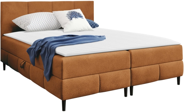 Boxspringbett Briheg 2 (Farbe: Coral 35, Größe: 140 x 200) Bild 2