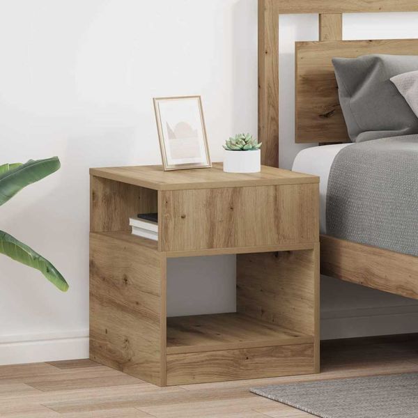 vidaXL Beistelltisch 2 pcs Artisan-Eiche 40,5 x 40 x 45 cm 890927