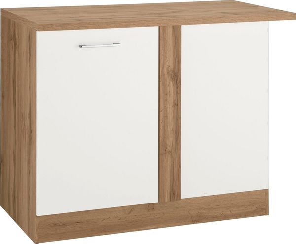 KOCHSTATION Eckunterschrank KS-Colmar 110 cm, mit Metallgriff