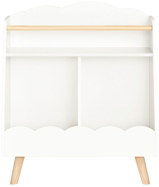 SoBuy KMB100-K-W Kinderregal, MDF, Melamin, Weiß, 61 x 71 x 35 cm