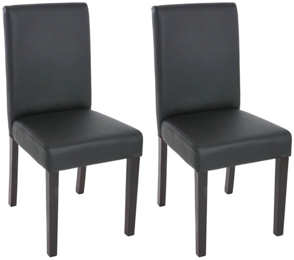 MCW Esszimmerstuhl Littau-2 (Set, 2 St), 2er-Set, Hohe Rückenlehne, Bodenschoner, Abgerundete Ecken und Kanten