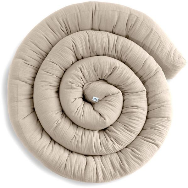 lilimaus Nestchenschlange Bettschlange Babybett aus Musselin Baumwolle - 12 Farben, (1-tlg), Bettschlange Babybett aus Musselin Baumwolle, kuschelig
