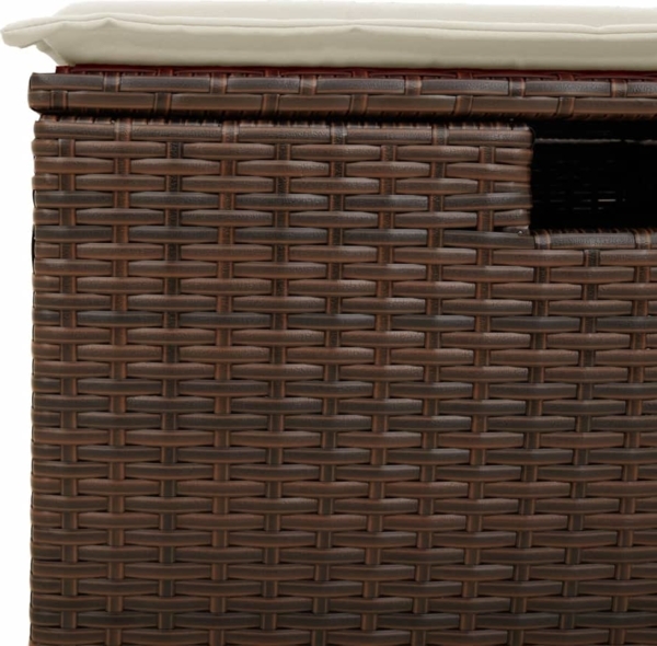vidaXL 8-tlg. Garten-Sofagarnitur mit Kissen Braun Poly Rattan 3325339 Bild 9