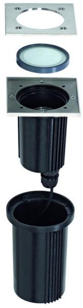 SLV No. 228434 DASAR EXACT GU10 Bodeneinbauleuchte eckig Edelstahl 316 max. 35W IP67 Bild 5