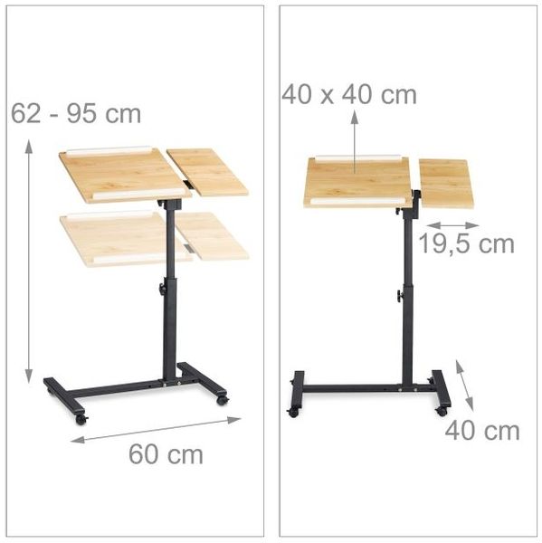 Relaxdays Laptoptisch mit verstellbarem Mauspad Bild 5