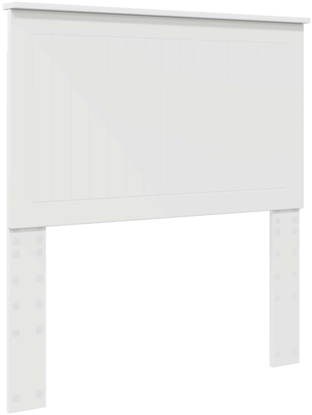 vidaXL Bettrahmen mit Kopfteil Weiß 90x190 cm Holzwerkstoff 3411359 Bild 5