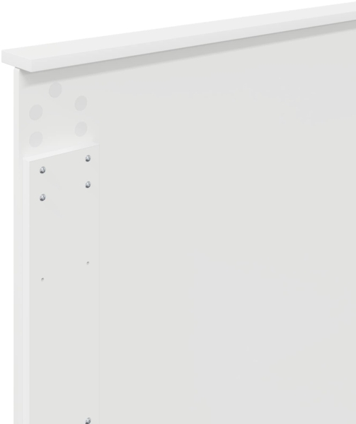 vidaXL Bettrahmen mit Kopfteil Weiß 90x190 cm Holzwerkstoff 3411359 Bild 10