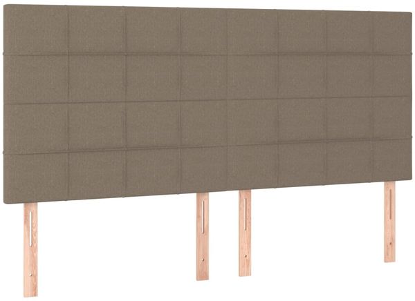 vidaXL Boxspringbett mit Matratze & LED Taupe 180x200 cm Stoff 3134897 Bild 7
