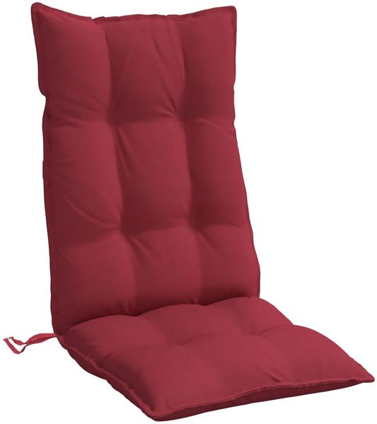 vidaXL Hochlehner-Auflagen 4 Stk. Weinrot Oxford-Gewebe 377630 Bild 5