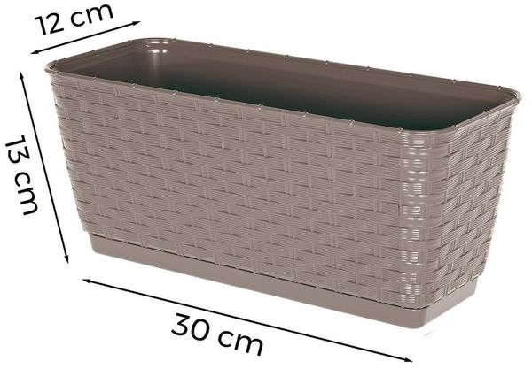 Annastore Blumenkasten Balkonkasten aus wetterfestem Kunststoff - Blumenkästen - Balkonkästen