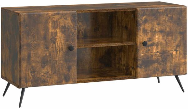 vidaXL TV-Schränk Geräucherte Eiche 102 x 34,5 x 50 cm Holzwerkstoff 895620