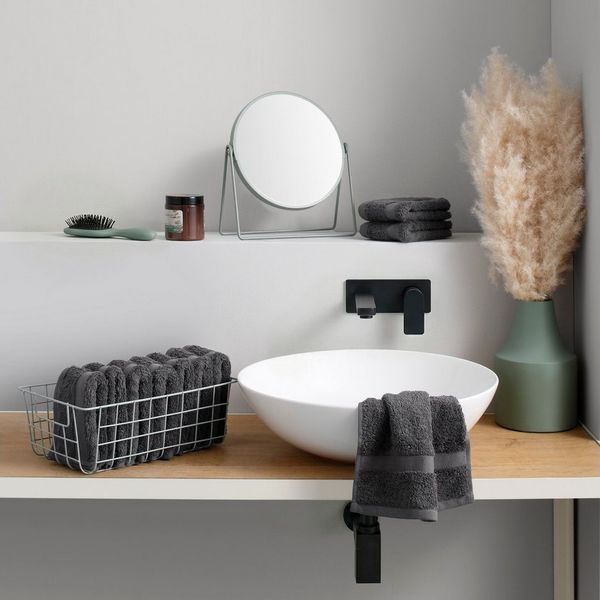 OTTO home Waschlappen Vanessa, 10 Seiftücher, 30x30cm, in Standard- und Premium-Qualität, (Set, 10-St), Handtücher mit Bordüre, 100% Baumwolle, einfarbig, weich