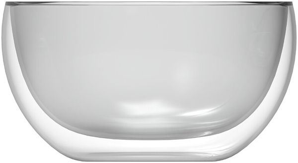 2er Set doppelwandige Glasschalen 220ml – Perfekte Eleganz für Ihre Desserts Anthrazit