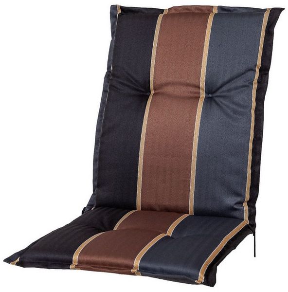 Sun Garden Sesselauflage Niederlehner Naxos 20536-800 schwarz-grau-braun 105x49x6 cm Sun Garden