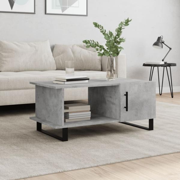 vidaXL Couchtisch Betongrau 90x50x40 cm Holzwerkstoff 829512