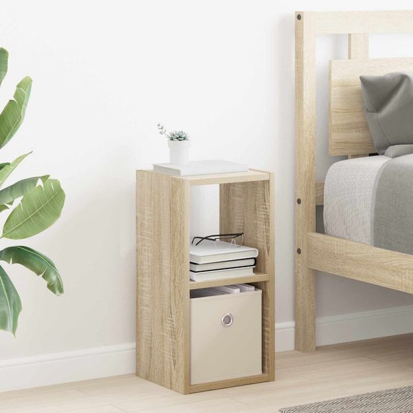 vidaXL Nachttisch Sonoma-Eiche 25,5 x 22 x 49,5 cm Holzwerkstoff 8000600