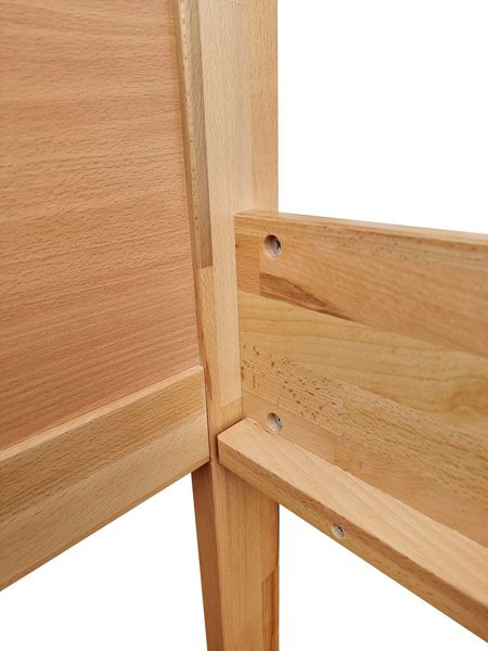 Einzelbett Buche hohes Seniorenbett 100x220 Überlänge V-60.72-10-220Rollrost inkl. Bild 10