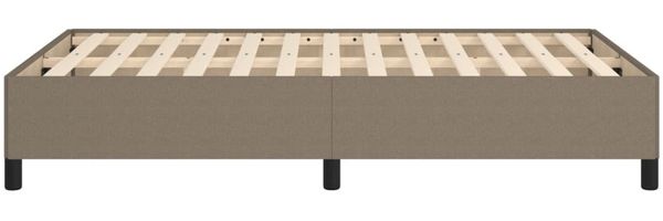 vidaXL Bettgestell ohne Matratze Taupe 120x190 cm Stoff 379512 Bild 6