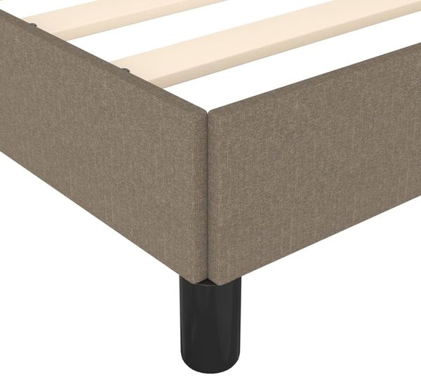 vidaXL Bettgestell ohne Matratze Taupe 120x190 cm Stoff 379512 Bild 7