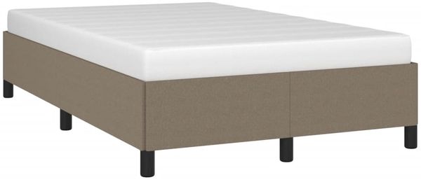 vidaXL Bettgestell ohne Matratze Taupe 120x190 cm Stoff 379512 Bild 4