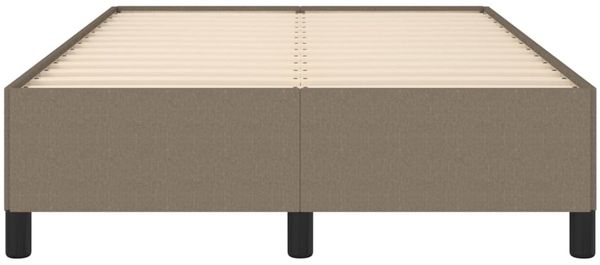 vidaXL Bettgestell ohne Matratze Taupe 120x190 cm Stoff 379512 Bild 5