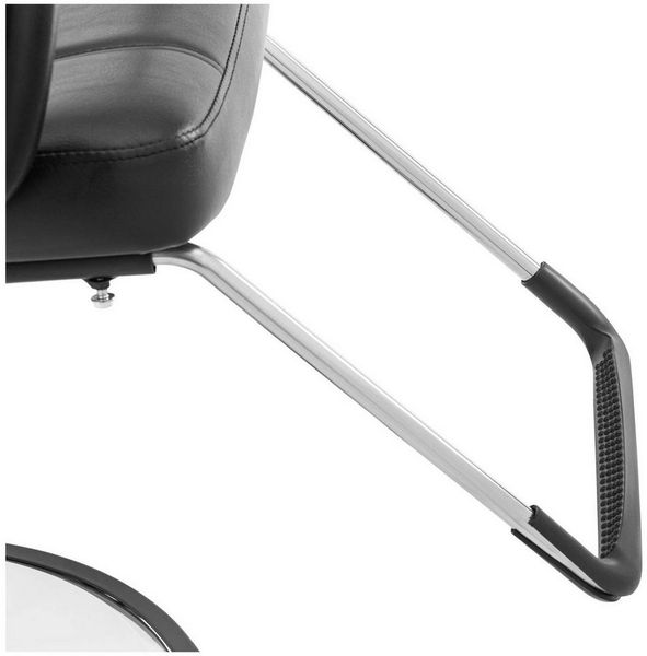 Physa Armlehnstuhl Friseurstuhl Friseursessel Kopf- und Fußstütze 52-64 cm 150 kg schwarz, Schwarz