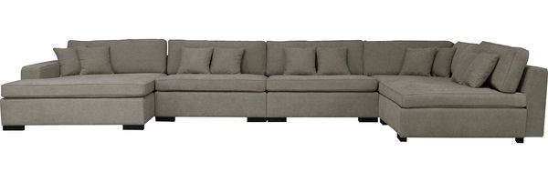 Home affaire Wohnlandschaft Skara U-Form, Lounge-Sofa mit Federkernpolsterung, in vielen Bezugsvarianten