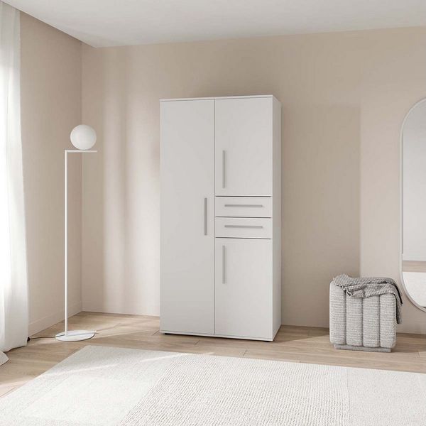 Demeyere GROUP Kleiderschrank Versatil (B/H/ T ca. 90x190cmx50cm) Schubladen in komfortabler Höhe, Made in France, Kinderkleiderschrank