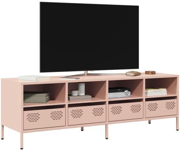 vidaXL TV-Schrank Rosa 135x39x43,5 cm Kaltgewalzter Stahl 851329