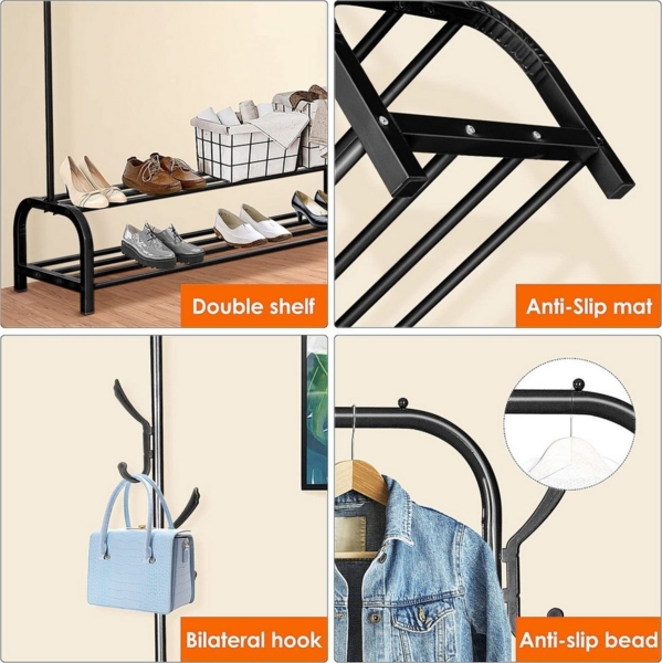 Youyijia Kleiderständer Kleiderständer Stabil Metall Kleiderstange Freistehender Bild 3