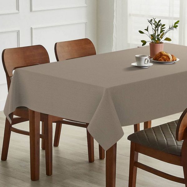 ANRO Tischdecke Hochwertig Tischwäsche mit Beschichtung (Einzelstück 1-tlg), Premium TEFLON und 2-Fache Acryl Beschichtung