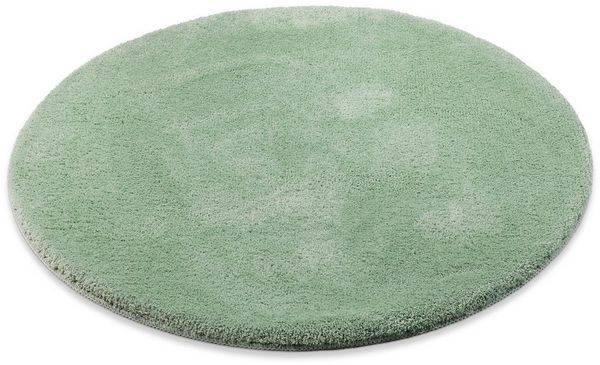 OTTO home Badematte Neele, Höhe 20 mm, rutschhemmend beschichtet, schnell trocknend, Polyester, rund, Badteppich, getuftet, modern, Uni, antirutsch, flauschig, Hochflor
