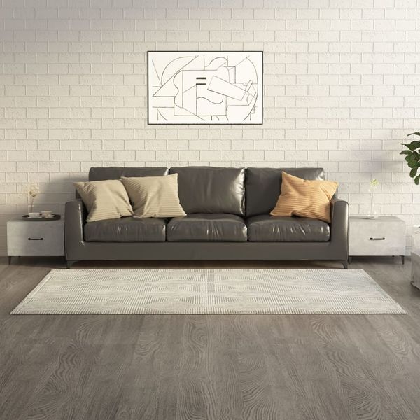 vidaXL Couchtische mit Metallbeinen 2 Stk. Betongrau 50x50x40 cm 812735