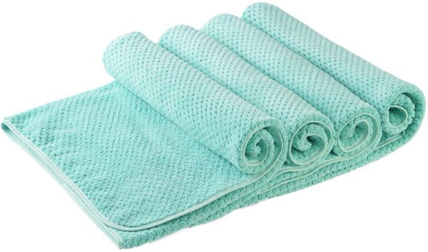 OTTO home Handtücher Parris, diverse Größen, ideal als Sporthandtuch, Reisehandtuch, Microfaser (4-St), sehr leicht, kompakt, schnelltrocknend, Mikrofaser, mit Waffelmuster