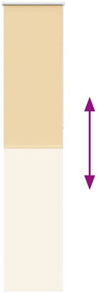 vidaXL Verdunkelungsrollo Beige 50x210cm Stoffbreite 45,7 cm Polyester 4010780 Bild 5
