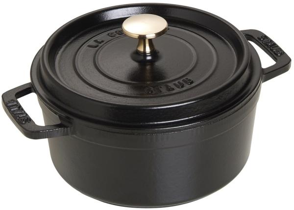 Staub La Cocotte Cocotte 18 cm, rund, Schwarz, Gusseisen